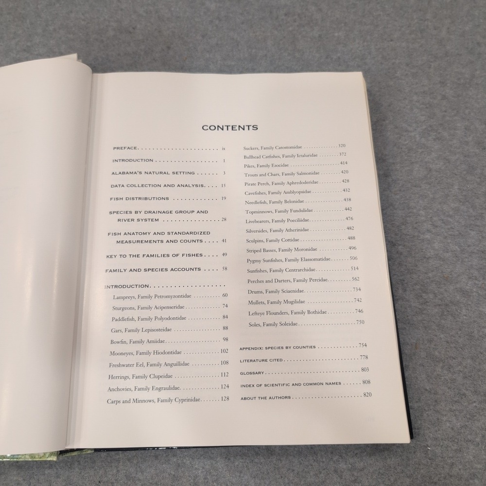 Fishes of‎ Alabama and the Mobile Basin Oxmoor House 1996 Hardcover with Map - Picture 7 of 9